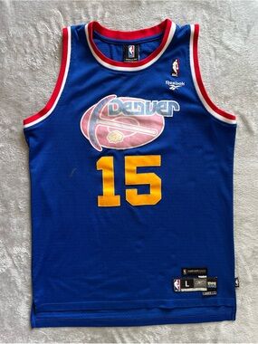 Reebok Denver Nuggets Carmelo Anthony #15 Swingman Jersey Men’s Large Blue HWC